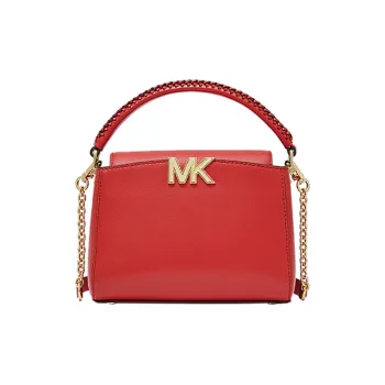 MICHAEL KORS Karlie Cow Leather Handbag Small Size Women's Watermelon Red