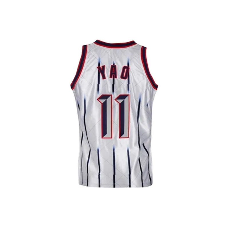 Mitchell & Ness Basketball Jerseys Unisex Silver-1