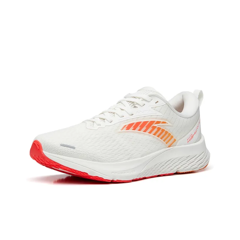 Anta Running Collection Highway 99 Wear Resistant Low Top Running Shoes Men's Ivory White-2