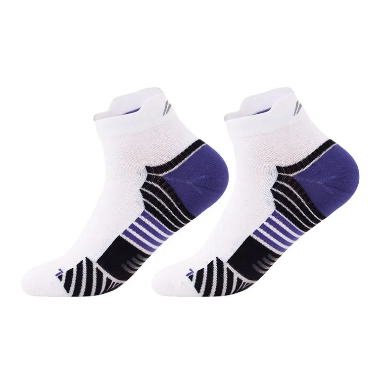 LiNing Ankle Socks Unisex 1 Pack White/Floral Blue Purple-0