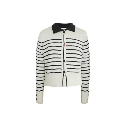 Even Vintage Knitwear Women's Black/White Stripes