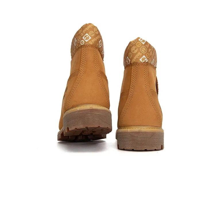 Timberland Premium 6 Inch Waterproof Boots 'Wheat And Logo Print'-3