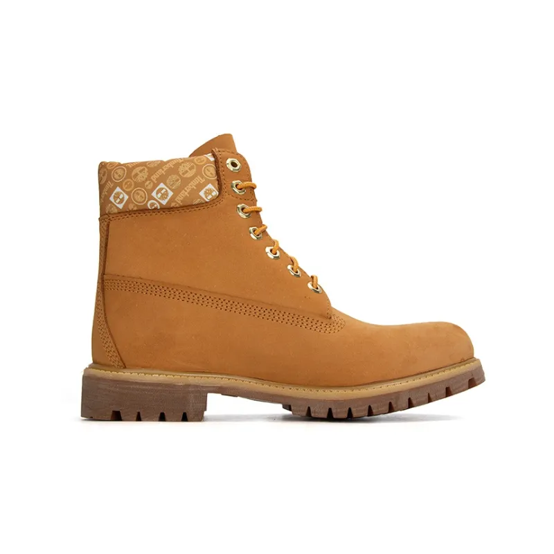 Timberland Premium 6 Inch Waterproof Boots 'Wheat And Logo Print'-1