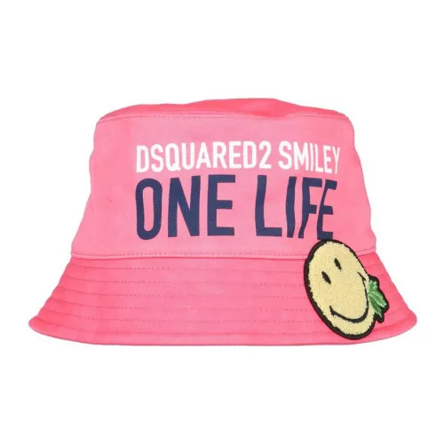 DSQUARED 2 Cotton Bucket Hats Men's Red