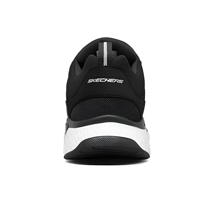 Skechers Solar Fuse Cushioning Anti-Slip And Wear-Resistant Low-Top Casual Running Shoes Men's Black White-3