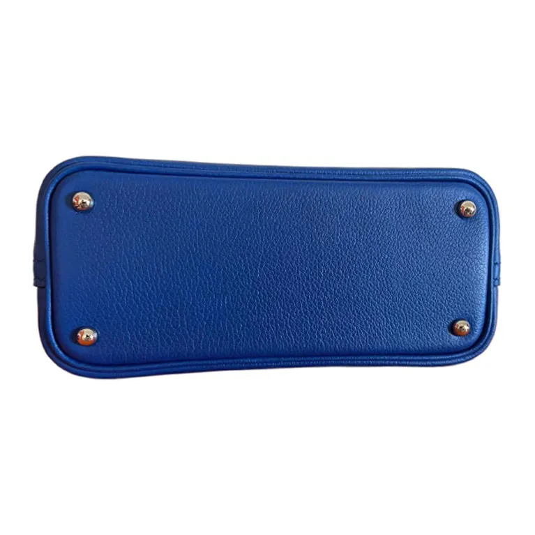 HERMES Evercolor Calfskin Bowling Bag Shoulder Bag Crossbody Bag Handbag Mini Women's French Blue/Sapphire Blue-2