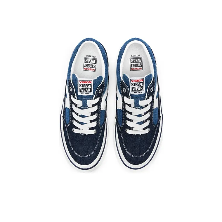 Vision Street Wear Stick Low Top Skateboard Shoes Unisex Denim Blue-2