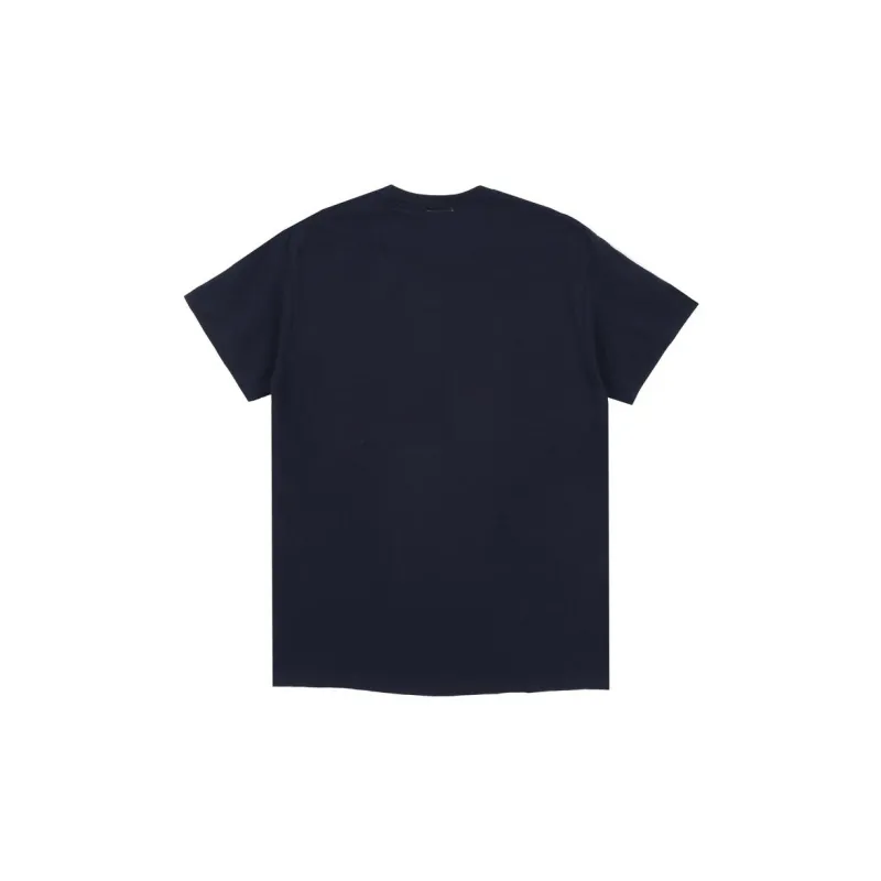 Thrasher SS22 Drop Shoulder Sleeve T-Shirt Unisex Navy Blue US Version-1