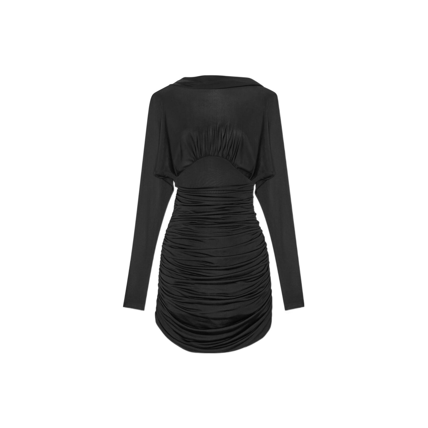 【送料&関税込】Saint Laurent Cowl Back Mini Dress SAINT LAURENT Cowl Back Mini Dress - POIZON