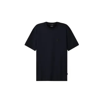 HUGO BOSS Drop Shoulder Sleeve Short Sleeved T Shirts Men's Marine Blue