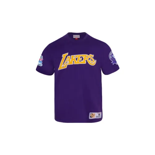 Mitchell Ness T-Shirts Unisex Purple