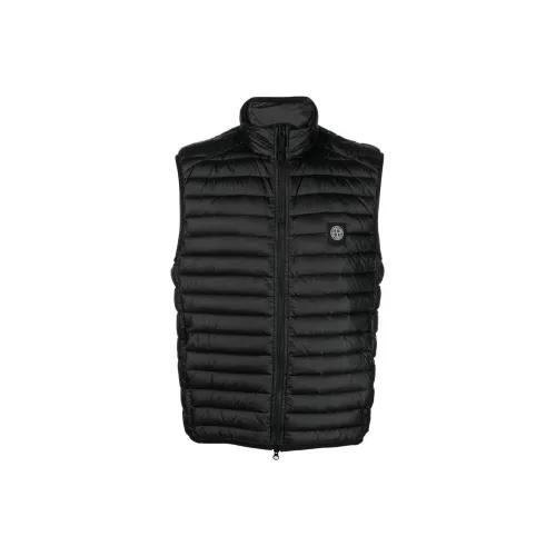 STONE ISLAND Vests Men Black