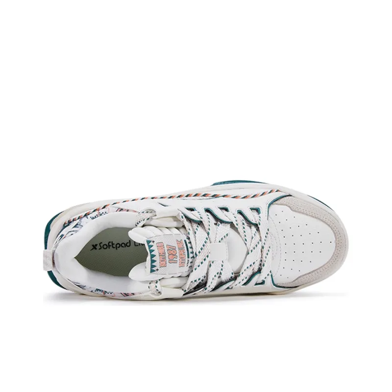 XTEP Skateboard Shoes Men's White Velvet Pine-2