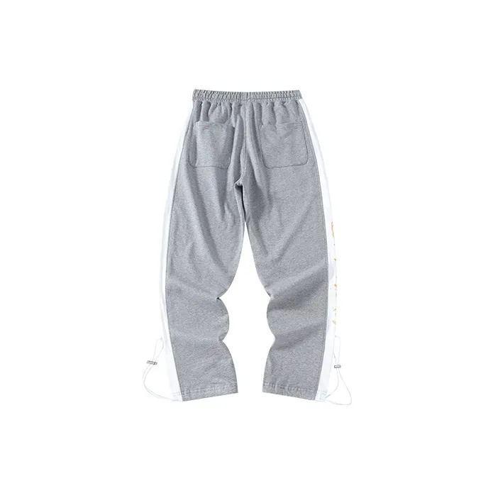 LAMLICKA Knitted Sweatpants Unisex Heather Gray-1