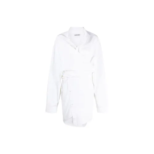 Balenciaga Long-Sleeved Dresses Women's White