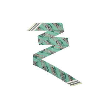 FENDI Silk Scarves Women's Mint Green