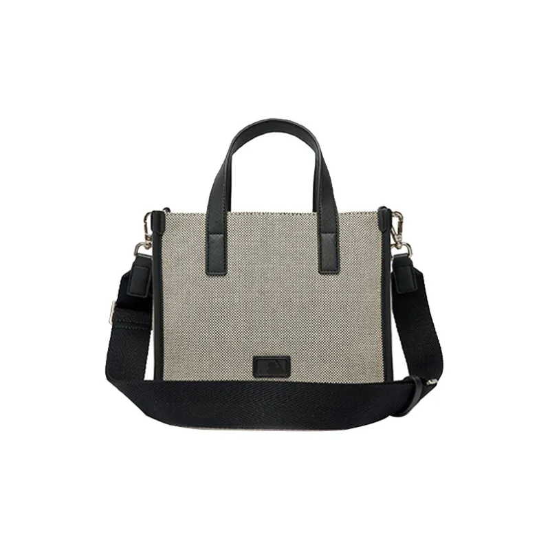 MLB Canvas Bag, Tote Bag, Shopping Bag, Handbag, Shoulder Bag Trumpets Unisex Black-3