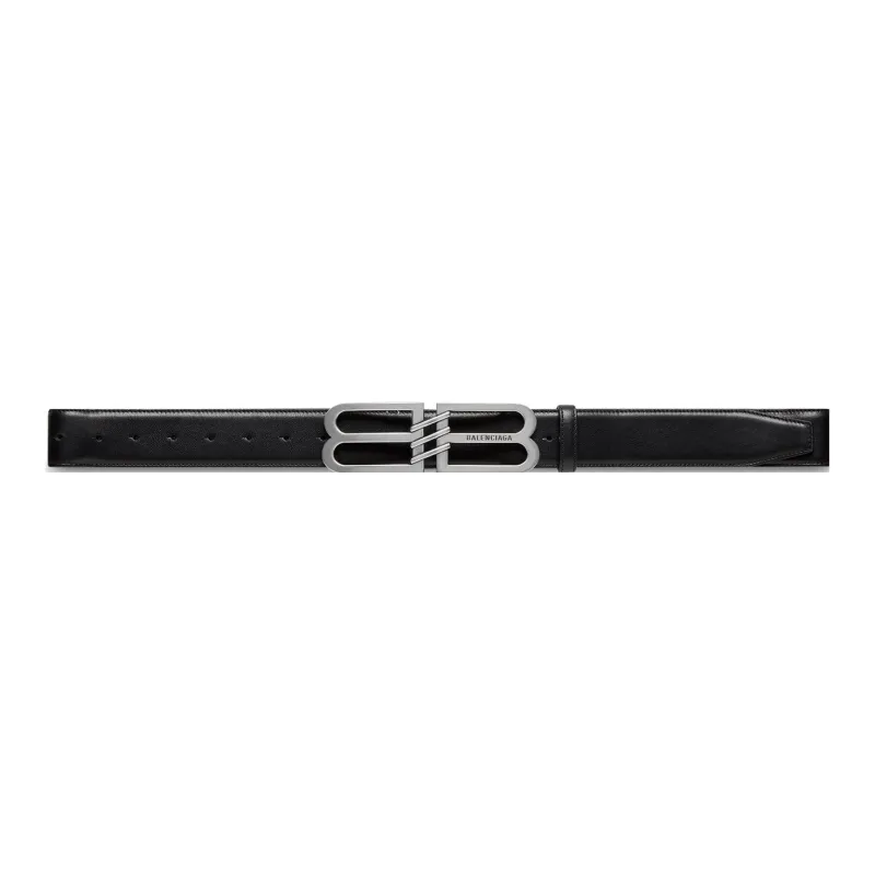 Balenciaga Cow Leather Leather Belts Men's Width: 4cm-0