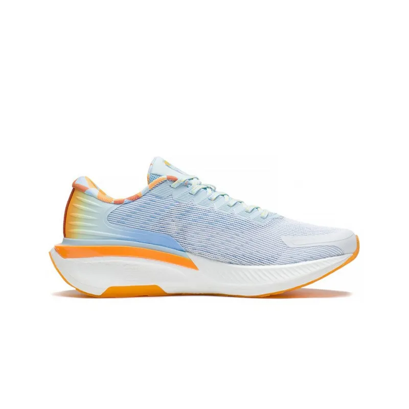 LiNing YueYing 2.0 Pro Breathable And Lightweight Low Top Running Shoes Men's White Blue Orange-1