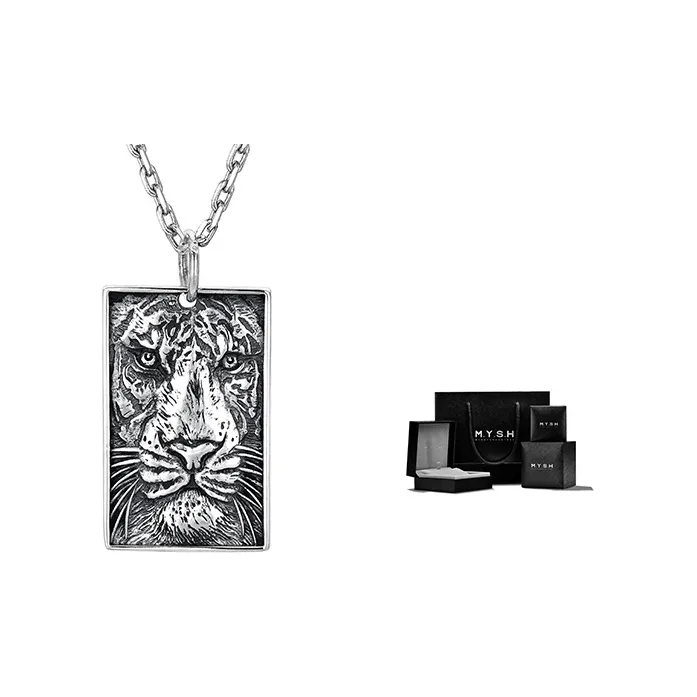 MYSH 925 Sterling Silver Necklaces Men's-4