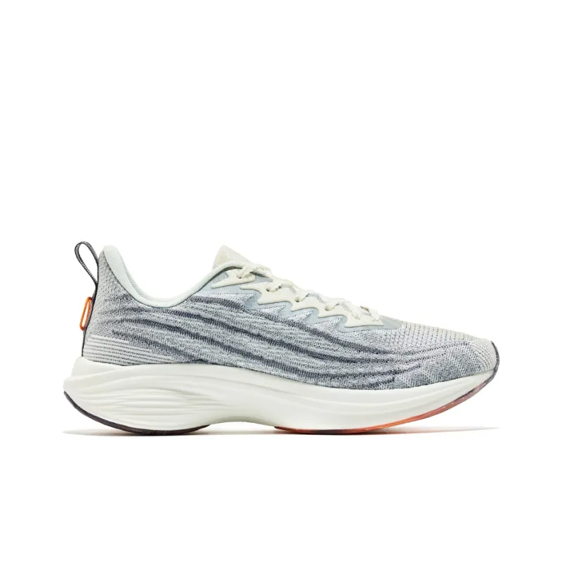 Erke Strange Bullet 3.0 Cushioning Low-Top Running Shoes Men's White Moon Seasonal Orange-1