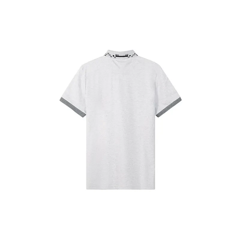 HUGO BOSS Short Sleeved Polo Shirt Men's Gray-1