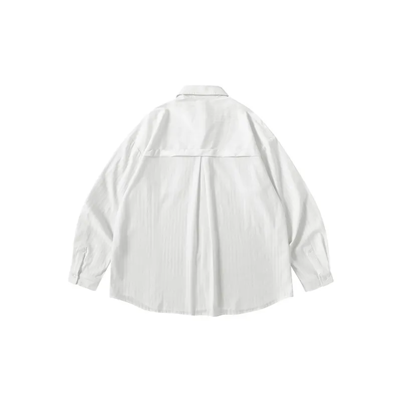 SeminP.ure Shirts Unisex White Dark Stripes-1