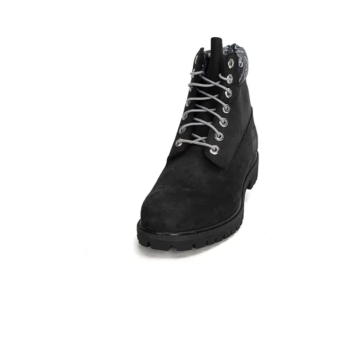 Timberland Premium 6 Inch Waterproof Boots 'Black And Logo Print'-2