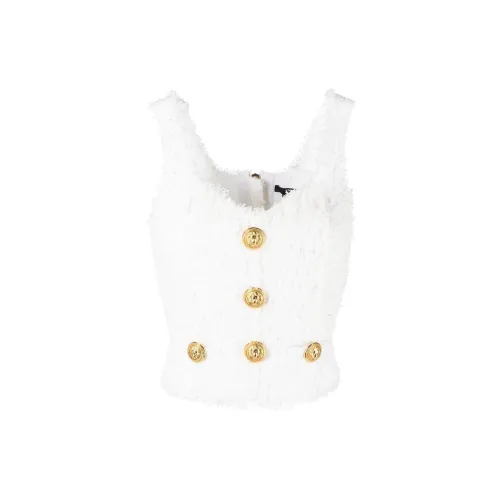 BALMAIN Tweed Button detail Top