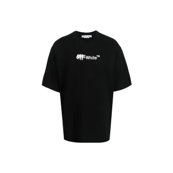OFF WHITE Embroidered Spray Helvetica Skate Tee