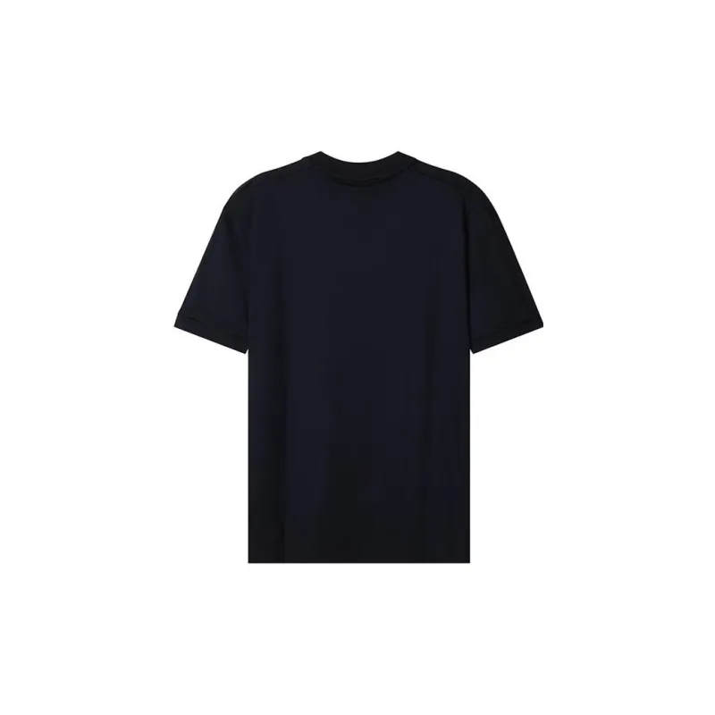 HUGO BOSS Drop Shoulder Sleeve Short Sleeved T Shirts Men's Marine Blue-1