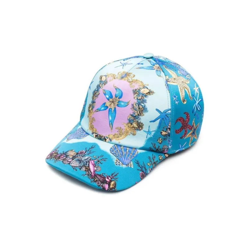 VERSACE Baseball Caps Unisex Light Blue-0