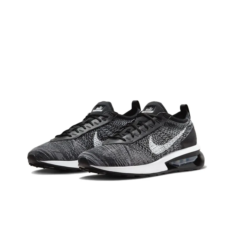 Nike Air Max Flyknit Racer Black White-2