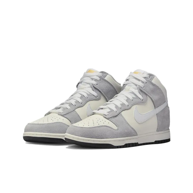 Nike Dunk High Retro Sail Pure Platinum Black White-2