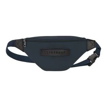 LONGCHAMP Gabin Canvas With Leather Trim Crossbody Bags Fanny Pack Men's Navy And Black
