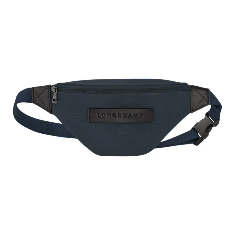 LONGCHAMP Gabin Canvas With Leather Trim Crossbody Bags Fanny Pack Men's Navy And Black-0
