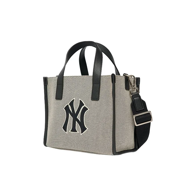 MLB Canvas Bag, Tote Bag, Shopping Bag, Handbag, Shoulder Bag Trumpets Unisex Black-1