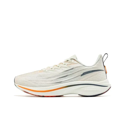 Erke Strange Bullet 3.0 Running Shoes Men Low-Top Ivory/Moonlight Orange