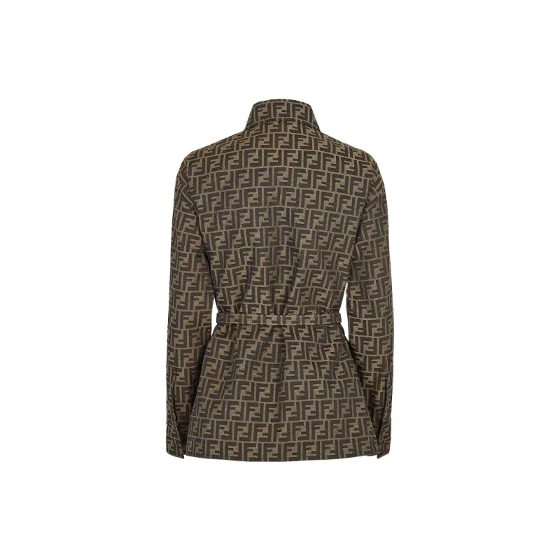 FENDI Jackets Women's Brown-1