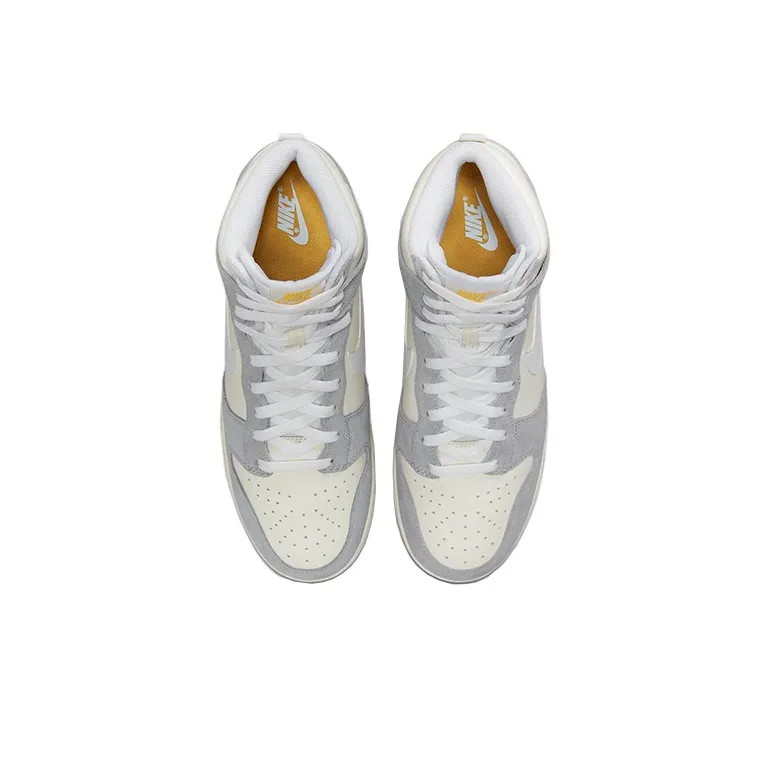 Nike Dunk High Retro Sail Pure Platinum Black White-3