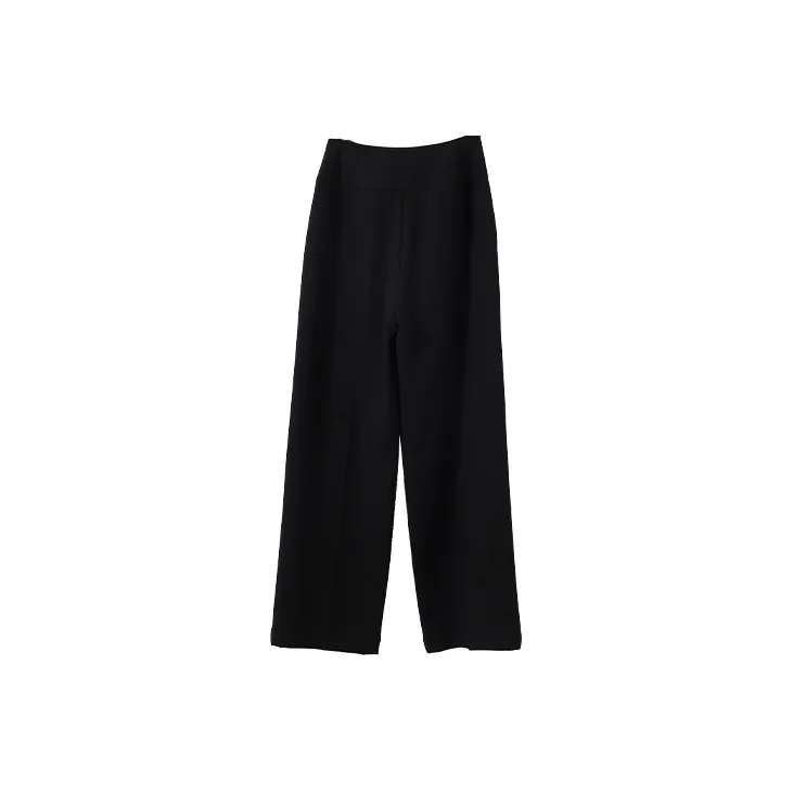 YUMOMO STAR SS22 Casual Pants Women's Piano Black-1