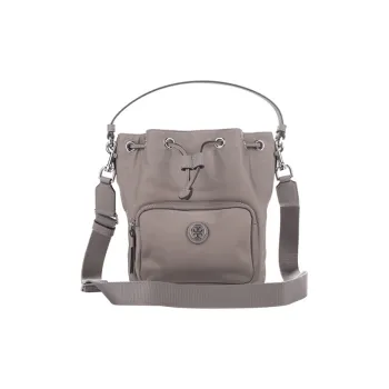 TORY BURCH Nylon One Shoulder Handbag Women's Cangying Gray