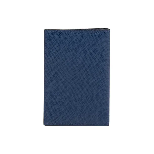 PRADA Saffiano Leather Card Holder Men's Dark Purple Blue-1