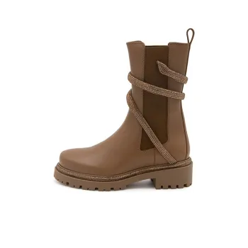 René Caovilla Cleo Crystal embellished Combat Boots