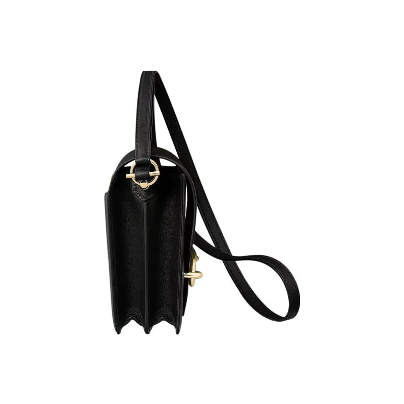 HERMES Roulis Swift Calfskin Shoulder Bag Crossbody Bag Women's Noir Black-1