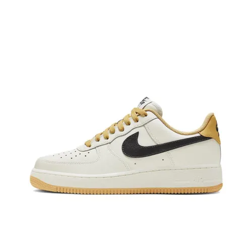 Nike Air Force 1 Skateboard Shoes Unisex Low-Top White/Yellow/Black