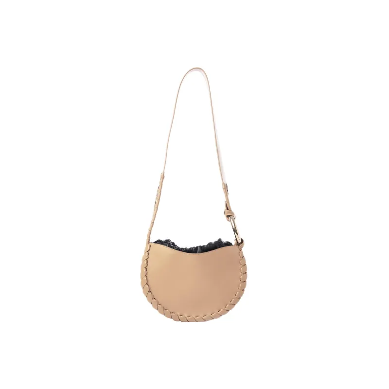 Chloe Chloé Bags Cow Leather Hobo Bag Handbag Shoulder Bag Crossbody Bag Small Size Women's Light Umber-4