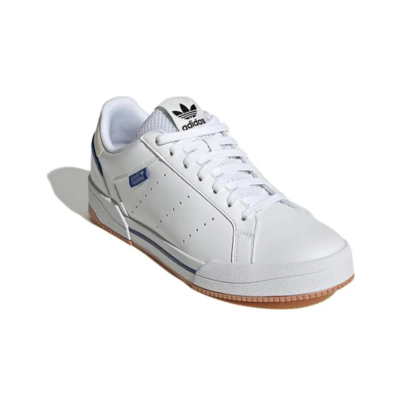 Adidas Originals Court Tourino Anti Slip Wear Resistant Low Top Skateboard Shoes Unisex White-2