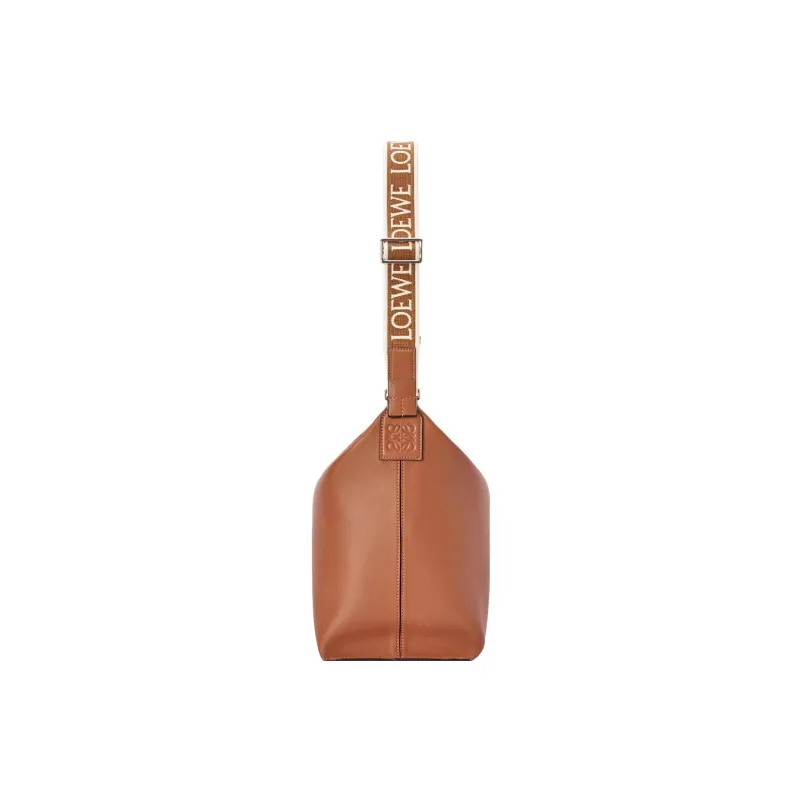 LOEWE Cubi Crossbody Tan/Jacquard Strap-2