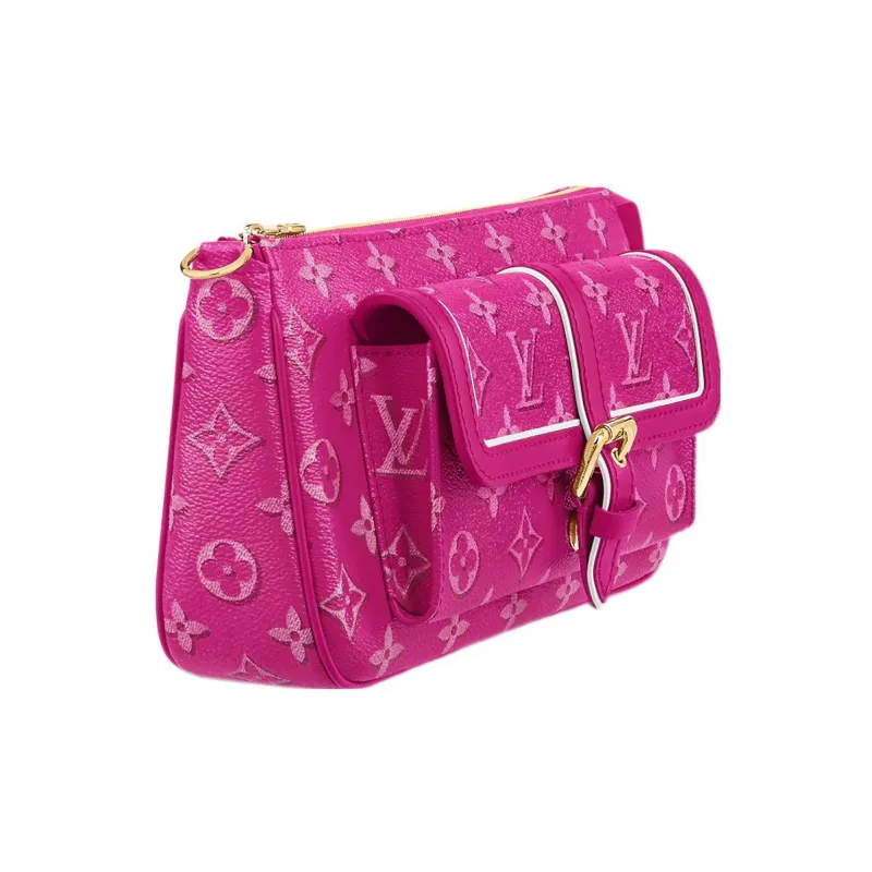 LOUIS VUITTON Maxi Multi Pochette Accessoires Fuchsia Pink-2